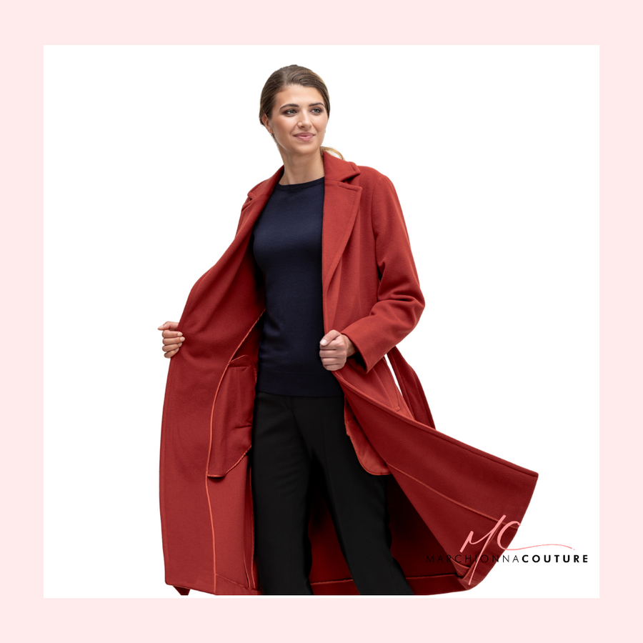 Luxuriöser Damen-Mantel aus Baby Alpaca