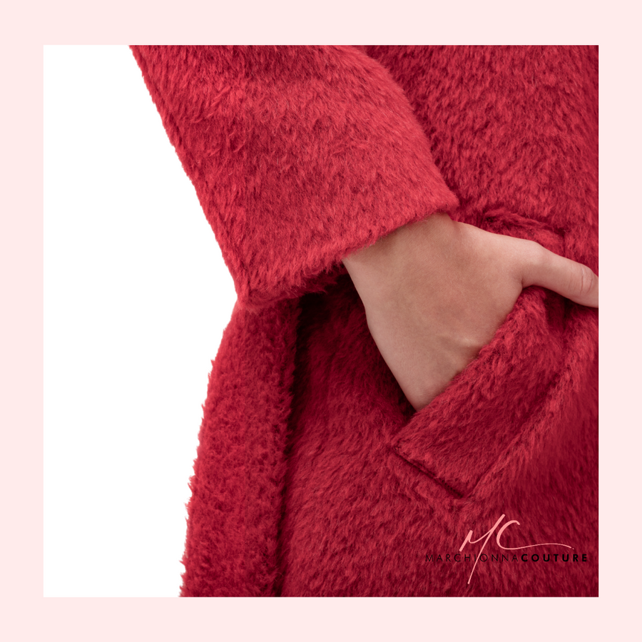 Luxuriöser Damen-Mantel aus Baby Alpaca
