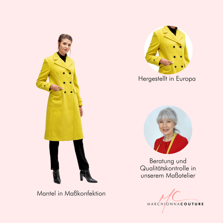 Damen-Mantel -Alberta- in 100 % Wolle