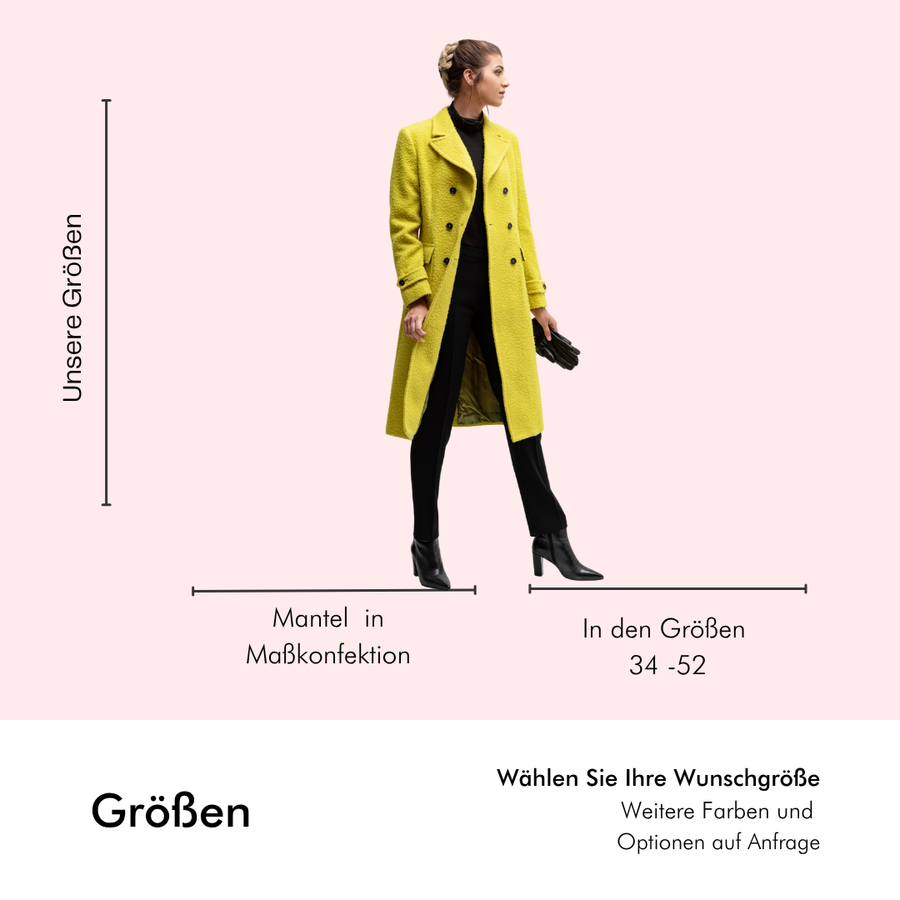 Damen-Mantel -Alberta- in 100 % Wolle