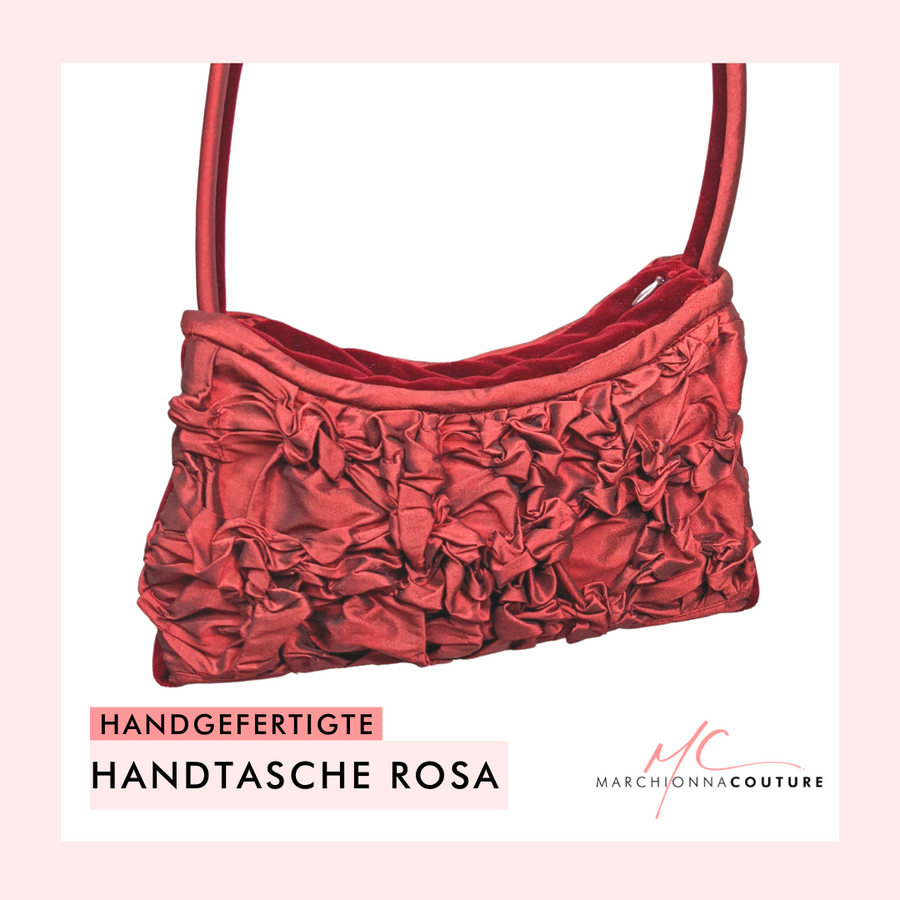 Handgefertigte  Handtasche Rosa
